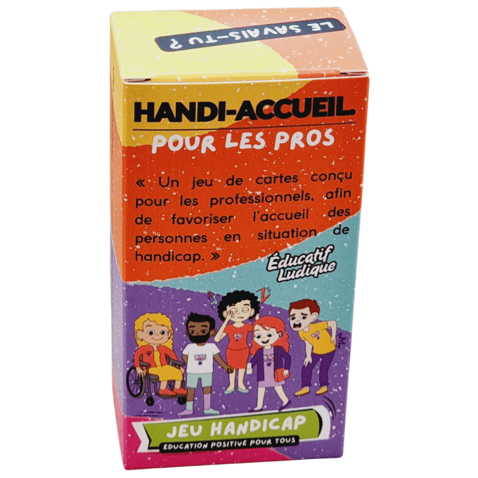 Handi-Accueil – Jeu de cartes pour professionnels | 92 cartes | Sensibilisation au handicap, accueil