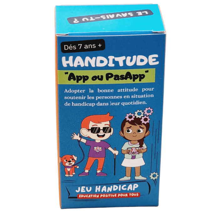 Handitude – Jeu de cartes pour enfants dès 7 ans | 100 cartes | Réactions face au handicap | Sensibi