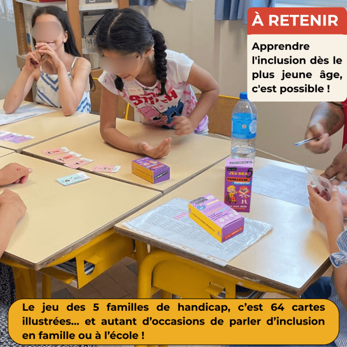 Jeu de cartes des 5 familles de handicap – 64 cartes pour sensibiliser et faire tomber les préjugés 