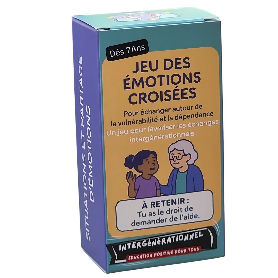 Jeu des Émotions Croisées | Cartes intergénérationnelles dès 7 ans, idéal semaine bleu