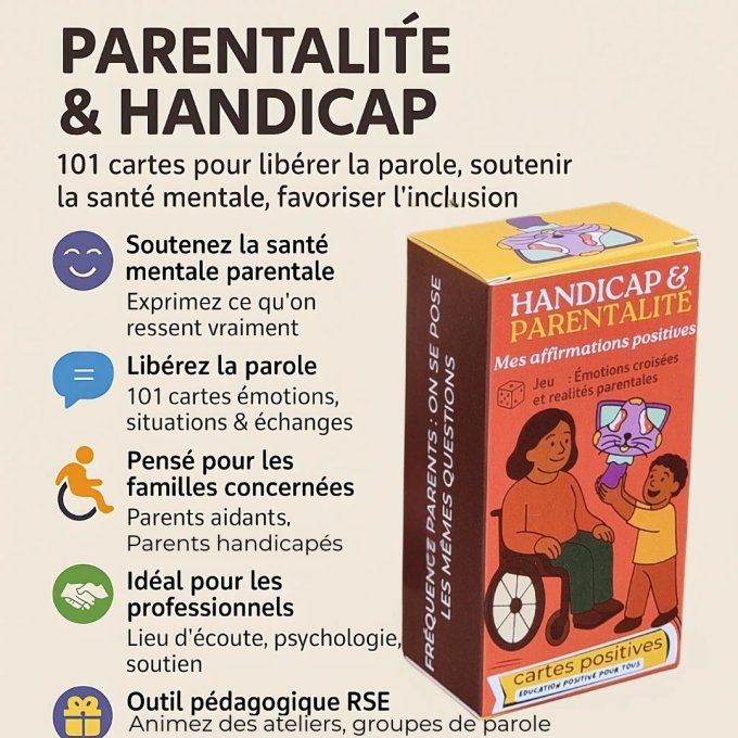 Jeu Parentalité & Handicap – Un outil inclusif pour familles et professionnels