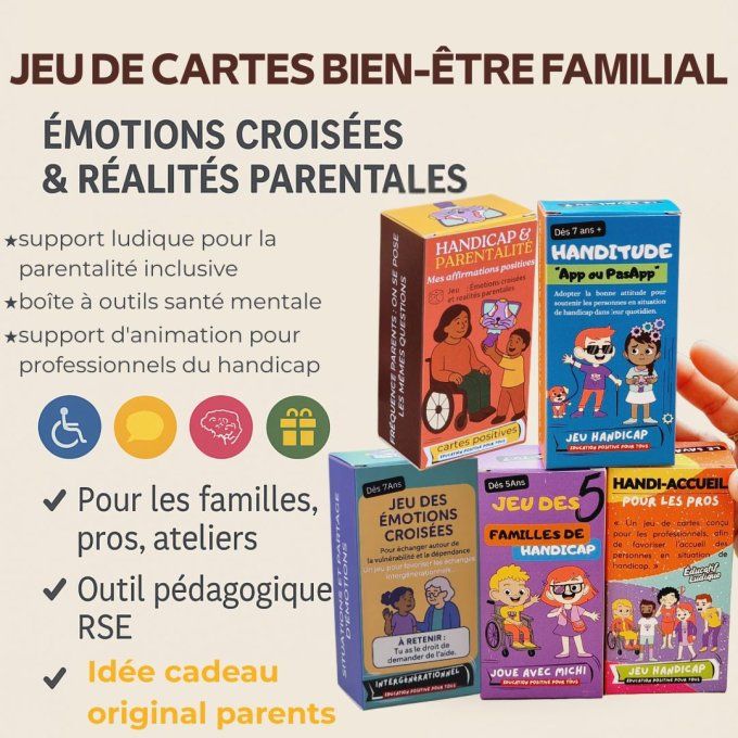Jeu Parentalité & Handicap – Un outil inclusif pour familles et professionnels